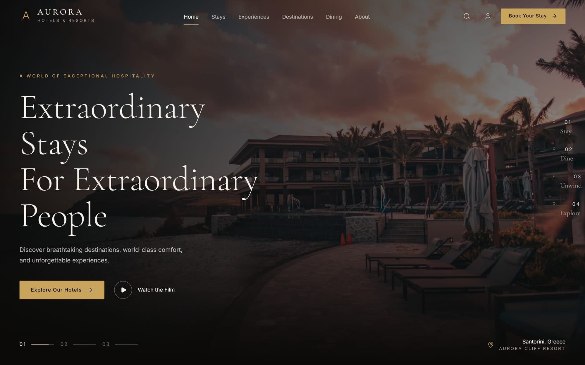 Aurora Hotels & Resorts — screenshot