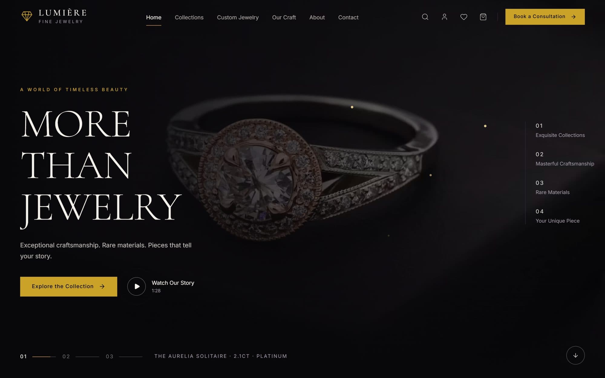 Lumière Fine Jewelry — screenshot
